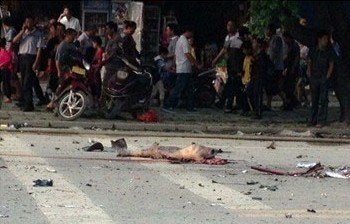 桂林一學(xué)校大門附近發(fā)生爆炸 疑已有1人死亡