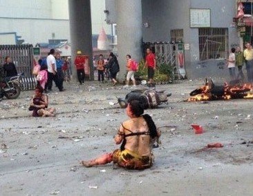 桂林一學(xué)校大門附近發(fā)生爆炸 疑已有1人死亡
