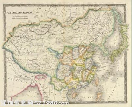 德國1735年繪制的中國地圖
