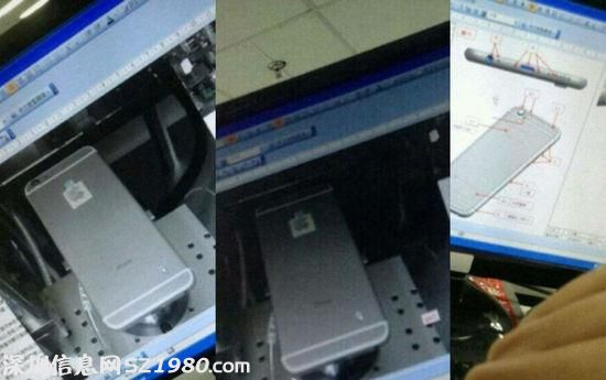 疑似iPhone 6工廠測試照泄露 機身更修長
