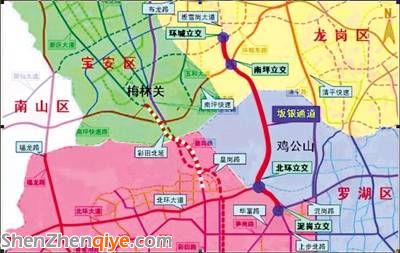<a href=http://www.sz1980.com/shenzhen/ target=_blank class=infotextkey>深圳</a>福田到坂田只要15分鐘(深圳坂銀通道規(guī)劃圖)