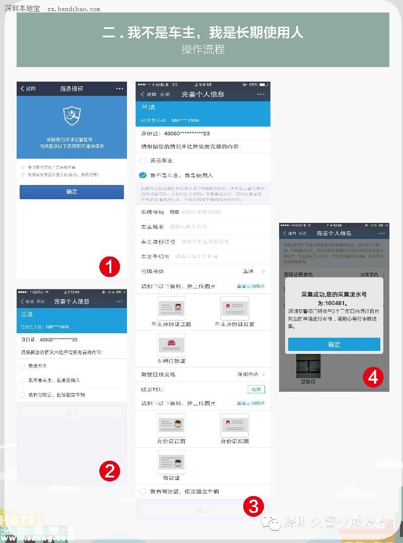 深圳(www.32tj.com)交警星級用戶注冊指南