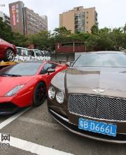 深圳交警查獲一批市值2300萬假套牌豪車