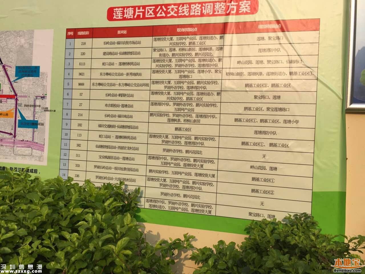 4月25日起蓮塘公交線路調(diào)整 將調(diào)整3年