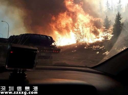 加拿大在燃燒！山火失控，10萬(wàn)人逃離，城市一片廢墟……