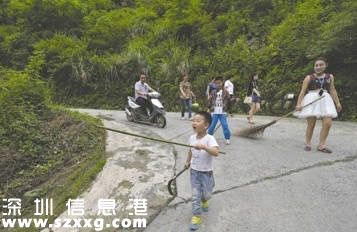 都江堰上百條放生蛇“上街”，