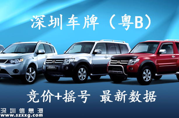 深圳小汽車車牌最新數(shù)據(jù)結(jié)果(搖號+競價)