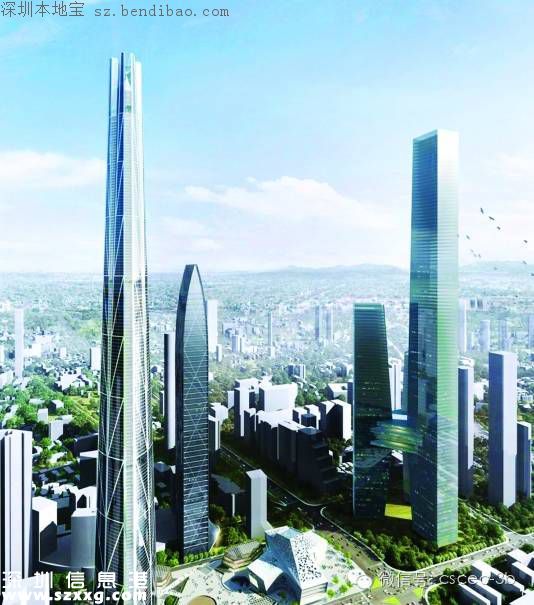 未來深圳第一高樓將高達739米 或取名為H700深圳塔