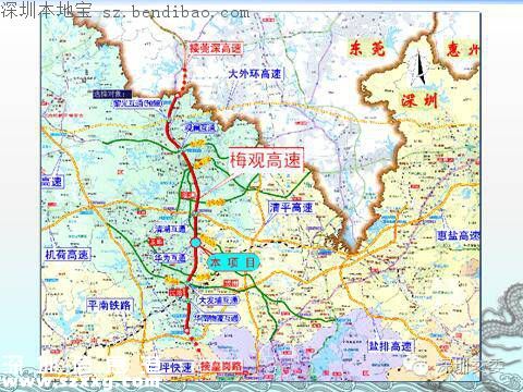 梅觀高速市政化改造最新進展 華為立交F匝道開工