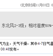 深圳天氣（11.3）：多云 19℃—25℃