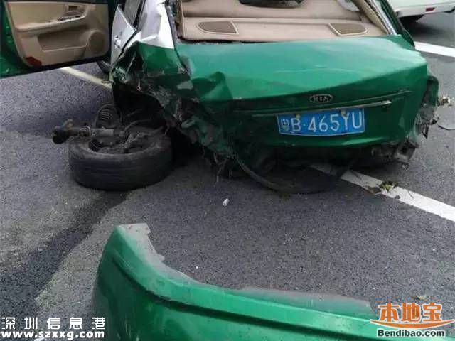深圳女子于老公吵架后 酒駕撞廢一輛的士