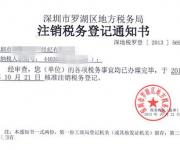 2017深圳公司注銷登記所需提交材料