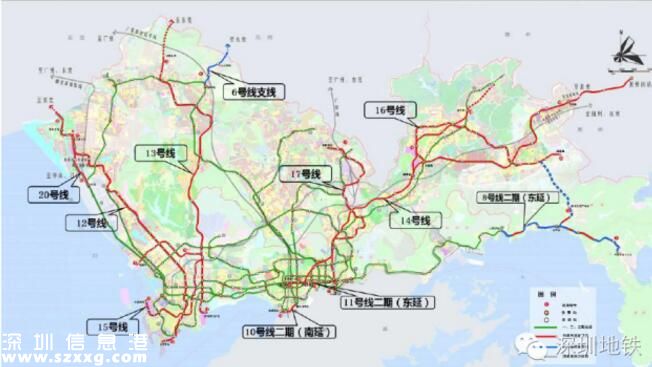 深圳地鐵四期今年開工 附四期線路走向